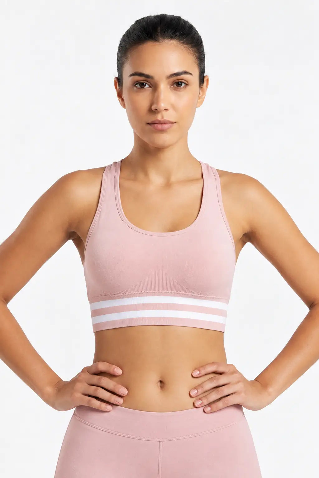S204 Women’s Cotton Sports Bra | Smooth, Wire-Free Racerback Bra with No Hook