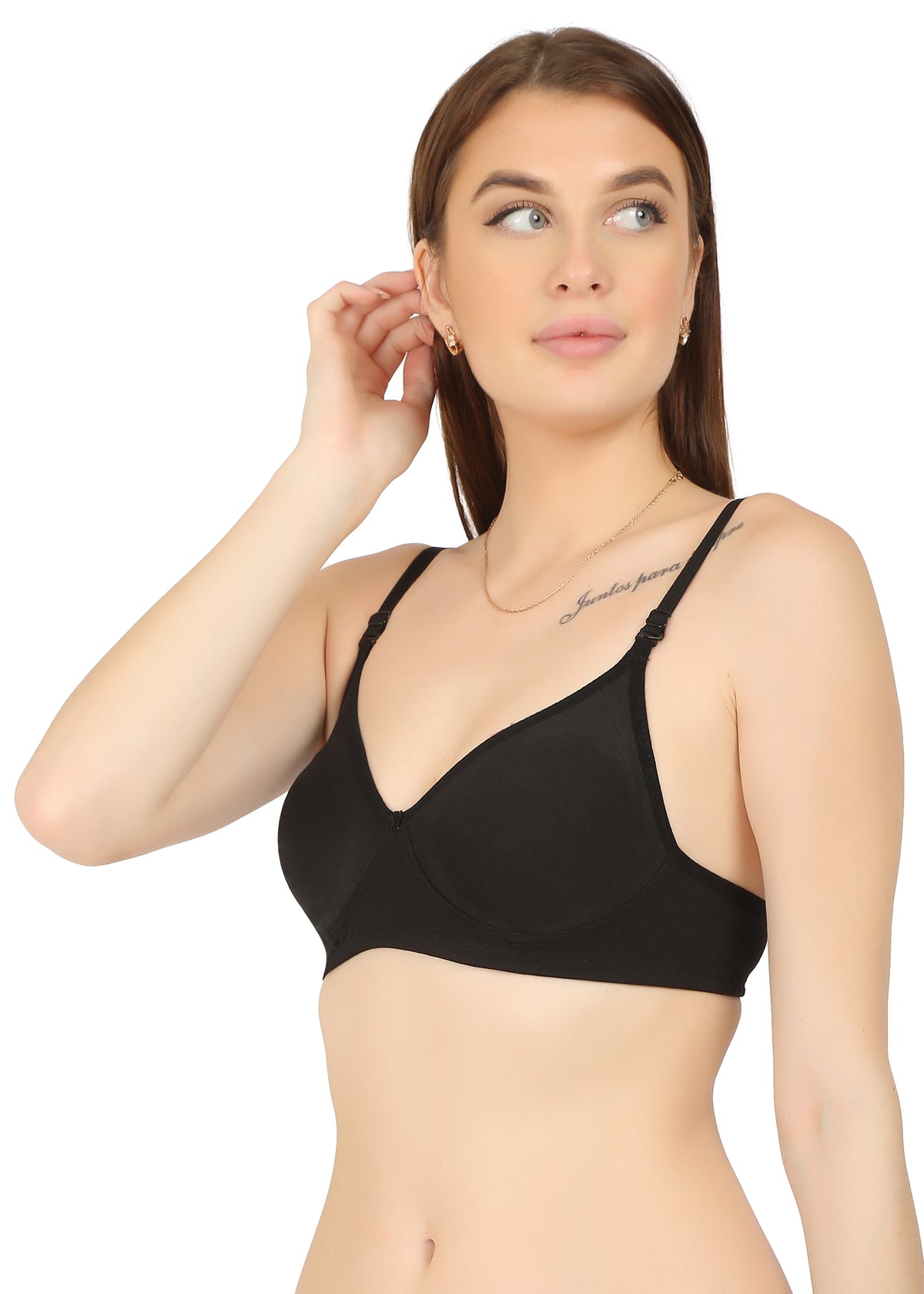 GB Desing 2 Black Color Double Layered Cup Bra for Women
