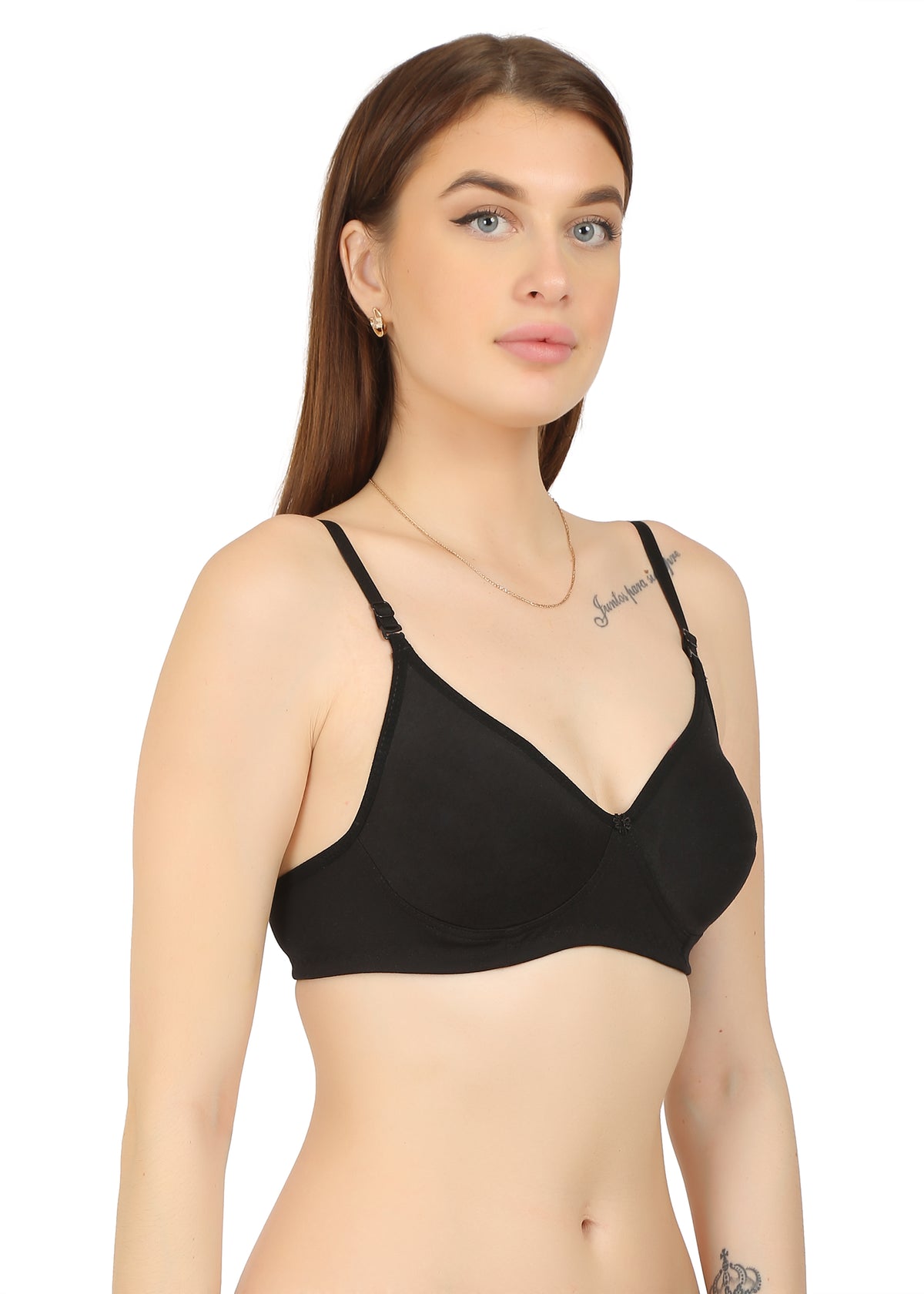 GB Desing 2 Black Color Double Layered Cup Bra for Women