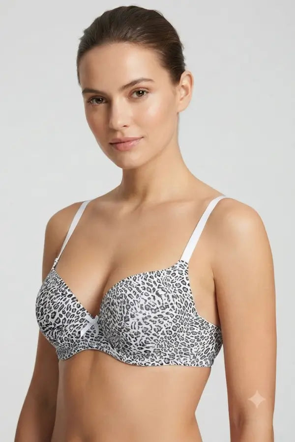 011 Padded Leopard Print Bra – Comfort, Support & Style