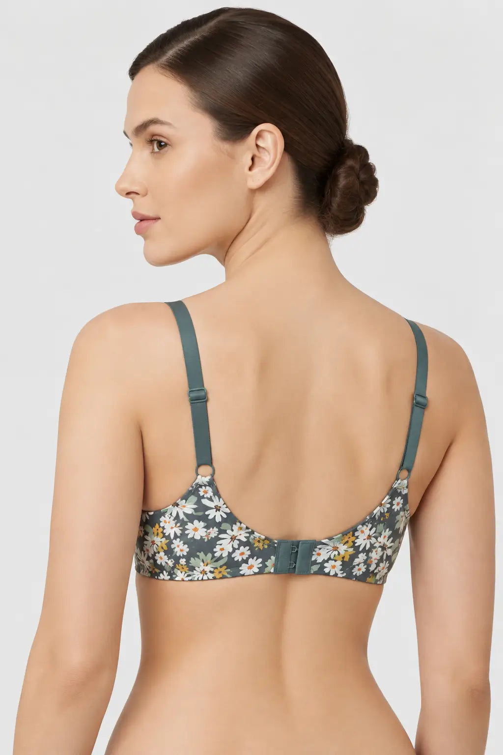 011 Olive Green Floral Padded Bra – Fresh Prints, Feminine Style
